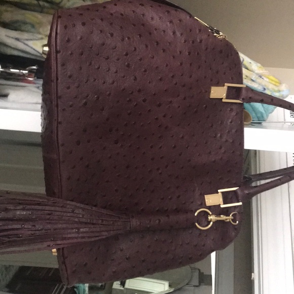 Gilli Handbags - Italian leather burgundy in color